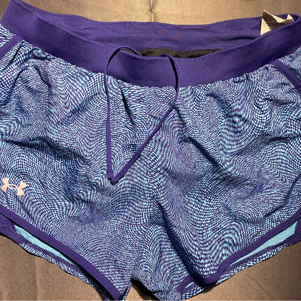 Under Armour Women's Athletic Shorts in Purple and Blue